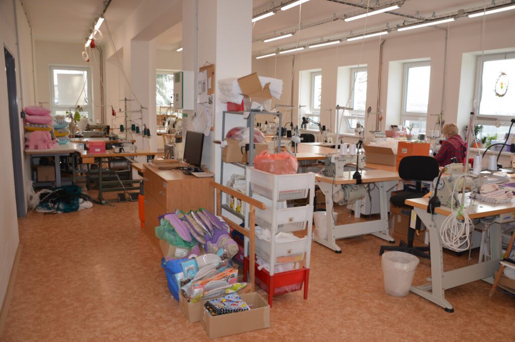 Chráněné dílny Charity Opava – Šicí dílna